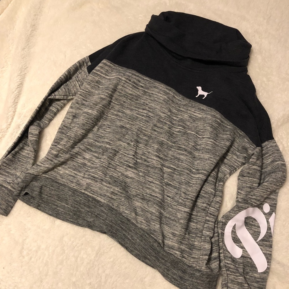 Cowl neck PINK sweatshirt